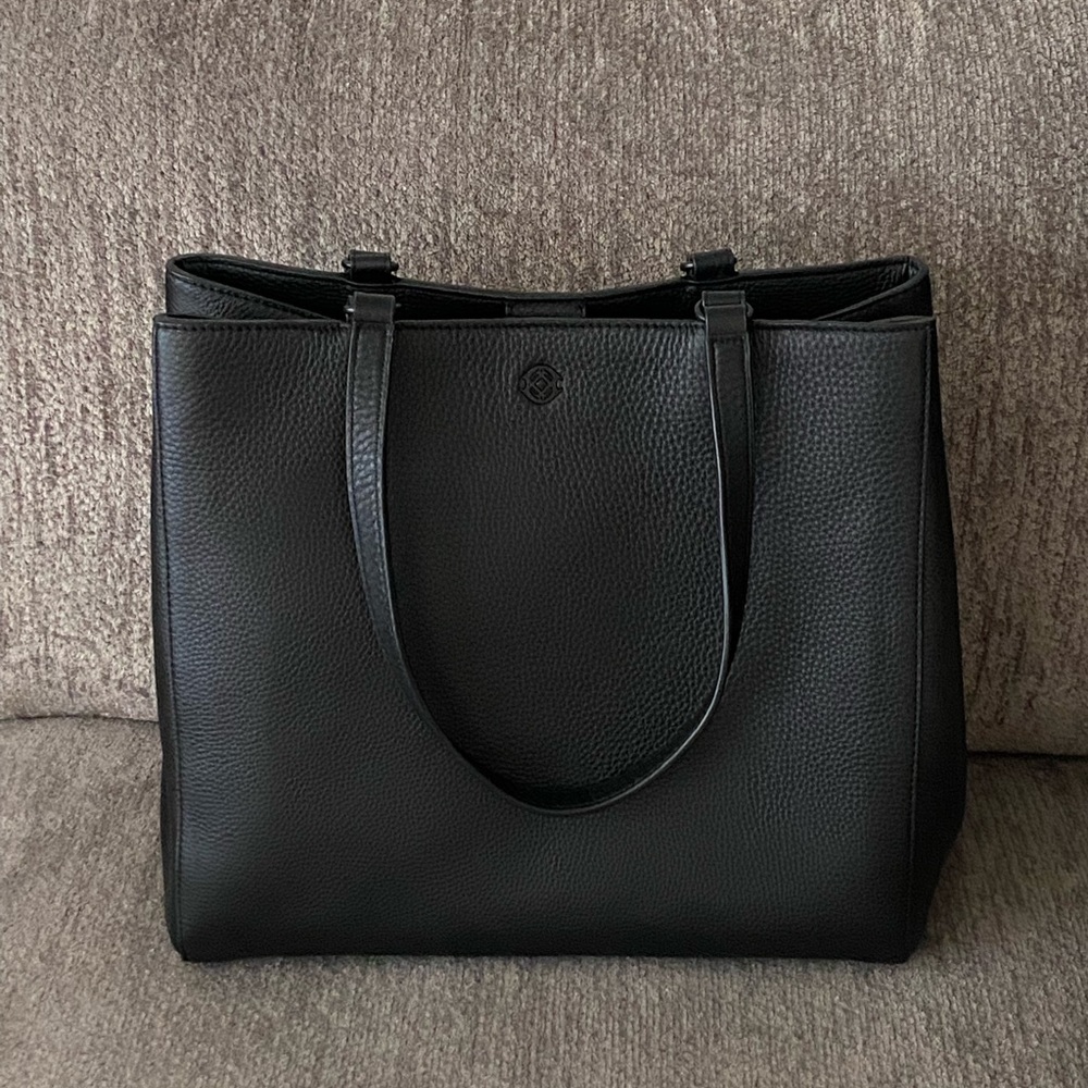 NEW Large Dagne Dover Allyn Leather Tote